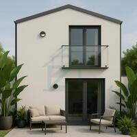 Moderne Minimalistische Architektur im Grünen