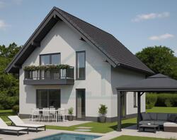 Modernes Einfamilienhaus mit Garten und Pool (1)