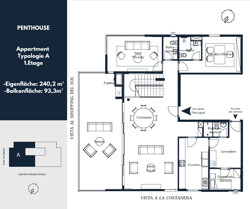 Sun Palace Grundriss Penthouse 1.Etg