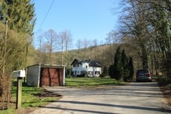 Einfahrt mit Garage