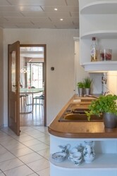Blickachse Küche-Essen-Wohnen