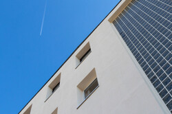 Energetisch sanierte Fassade