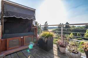 Balkon mit Blick auf die Groov
