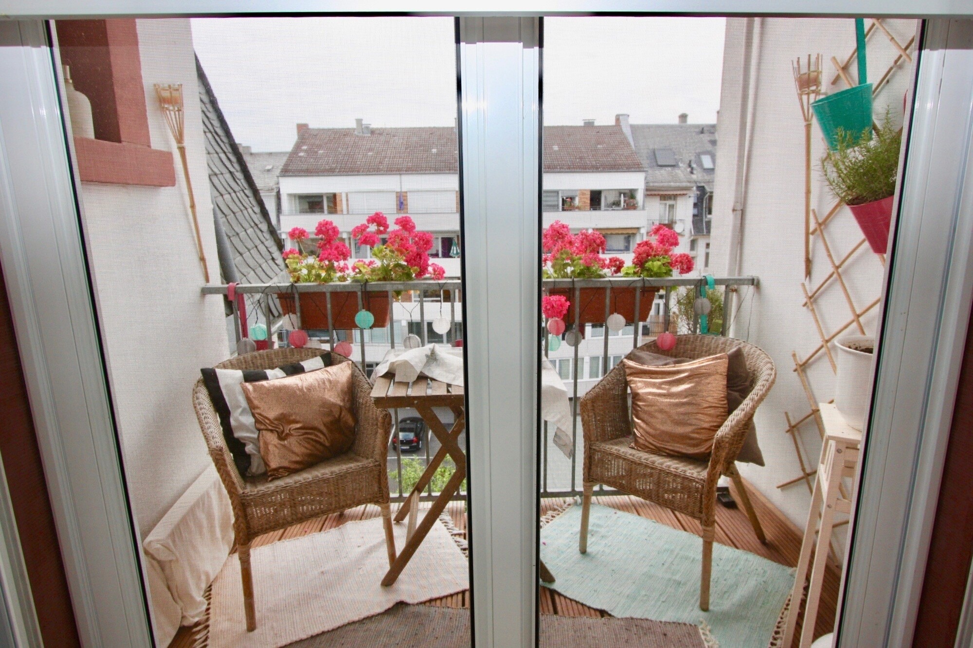 Blick vom Balkon