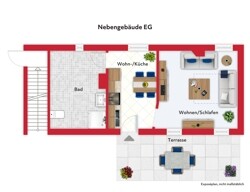 Nebengebäude EG möbliert