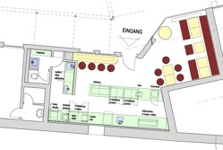 Grundriss EG, Möblierungsvorschlag