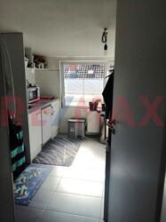 Blick in Küche Bad