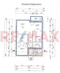 EG-Grundriss mit Maßen EG ohne Straße