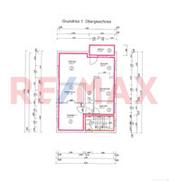 Bemaßter Grundriss OG