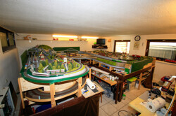 Hobbyraum unter Terrasse im Keller
