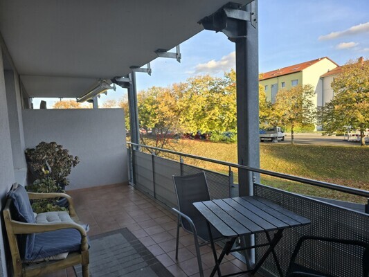 15m² großer Balkon