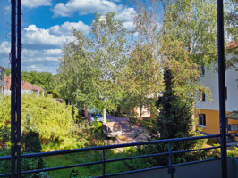 Blick vom Balkon