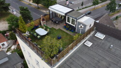 Luftaufnahme Dachterrasse