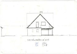 Zeichnung Nordwestansicht