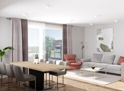 Twin Wohnzimmer gartenblick