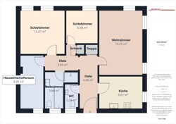 Grundriß Wohnung I