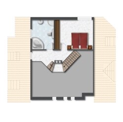 Grundriss Maisonette