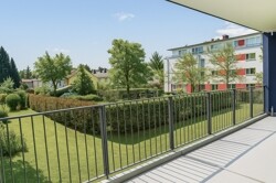 Blick vom Balkon
