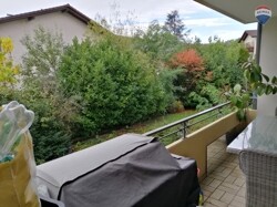 Blick vom Balkon