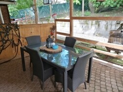 Terrasse mit Überdachung