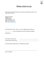 Widerufsvormular