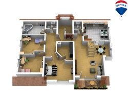 3 D Grundriss 2.OG Luisenstr. 9, Schopfheim
