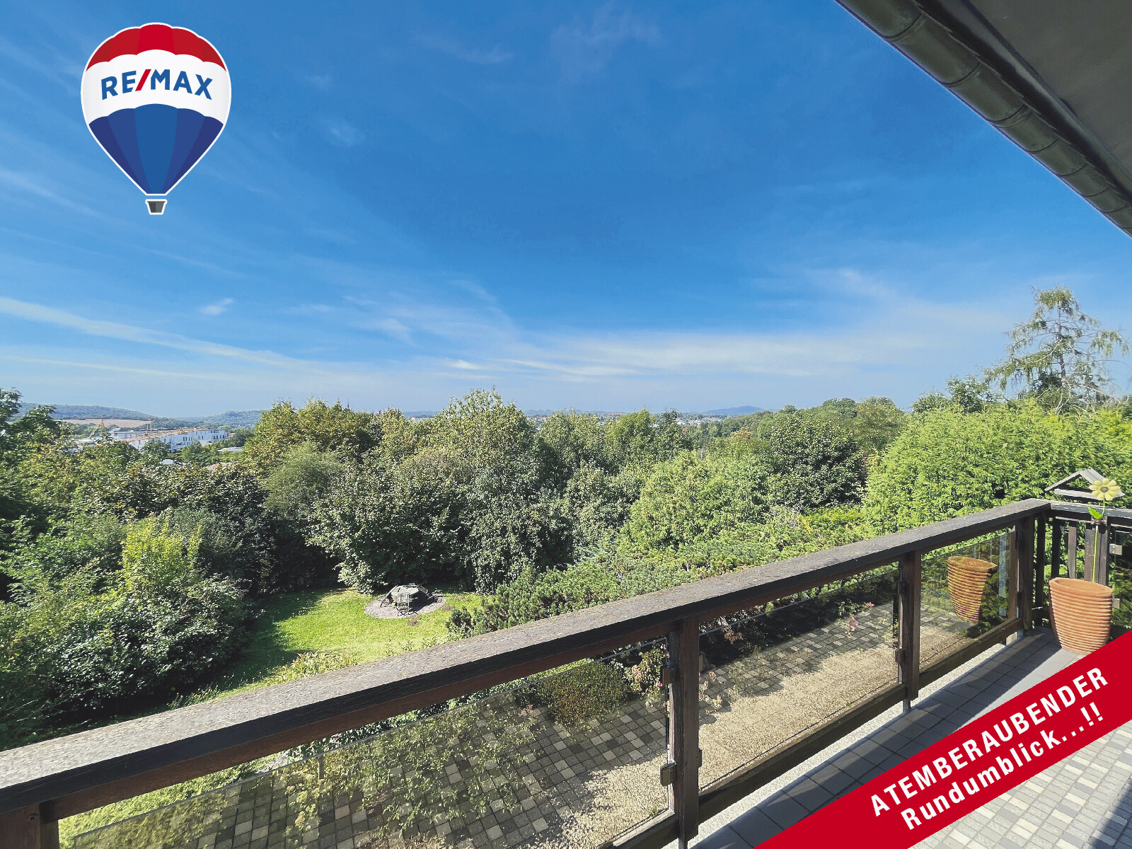 Blick vom Balkon (EG)