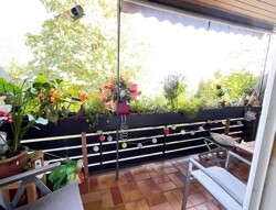 Balkon vorm Wohn-/Essbereich