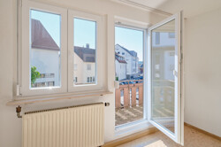 Balkonblick Wohnzimmer