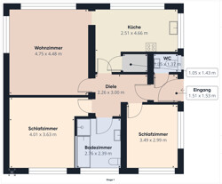 Grundriss Wohnung