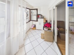 verglaster Balkon