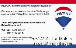 REMAX - Ihr Makler in der Metropolregion Nürnberg