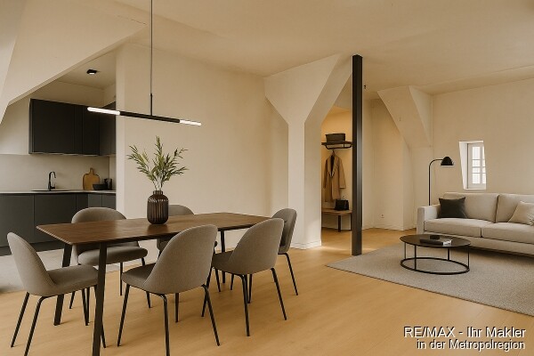 KI-Beispielbild Ess-/Wohnzimmer