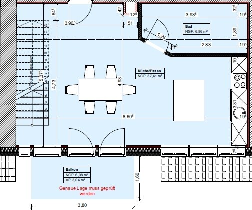 Grundriss Maisonette