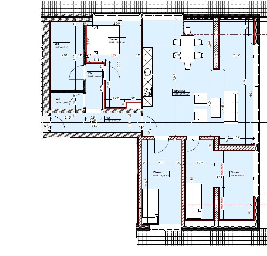 Grundriss 4 Zi
