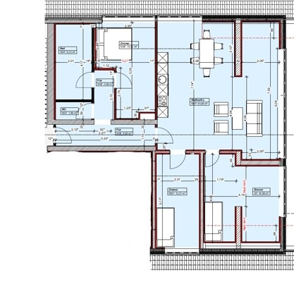 Grundriss 4 Zi