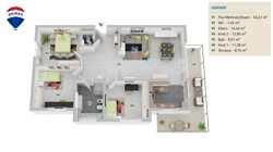 Grundriss ETW 1. OG