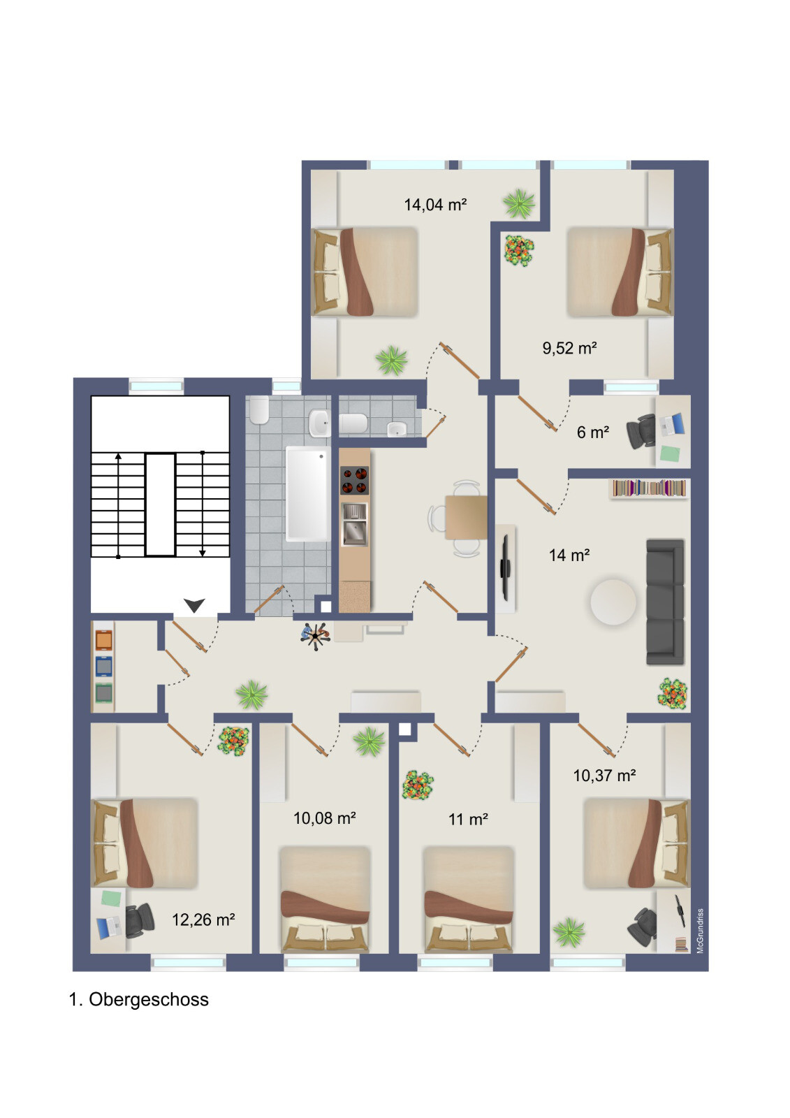Grundriss Wohnung