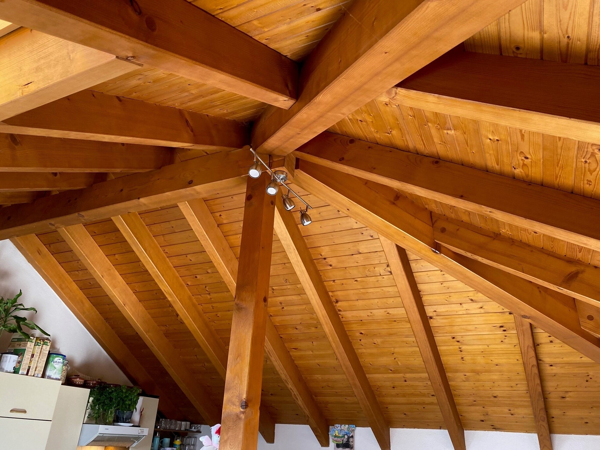 Holzdecke Wohnraum