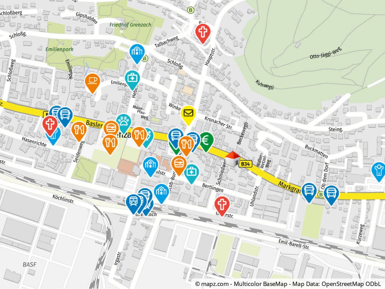Geolyzer Kartenausschnitt