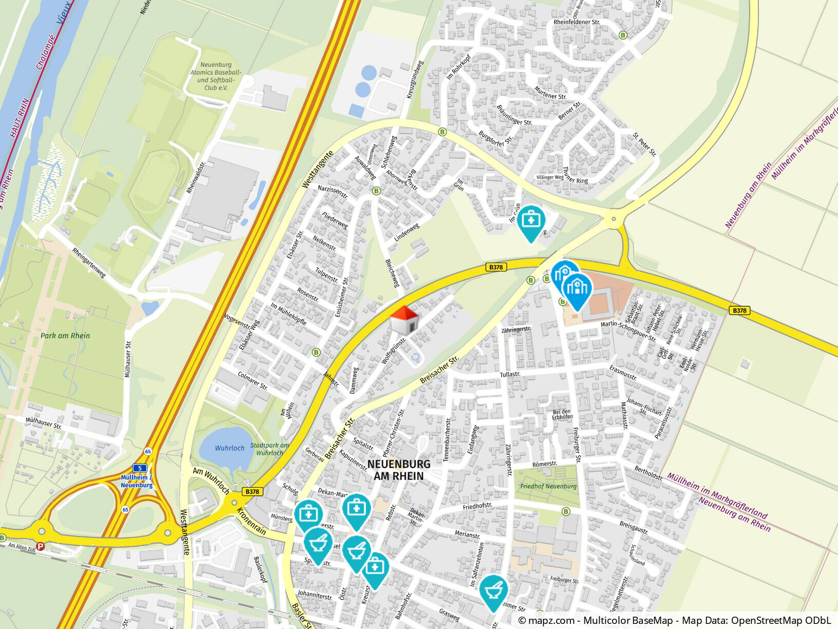 Geolyzer Kartenausschnitt