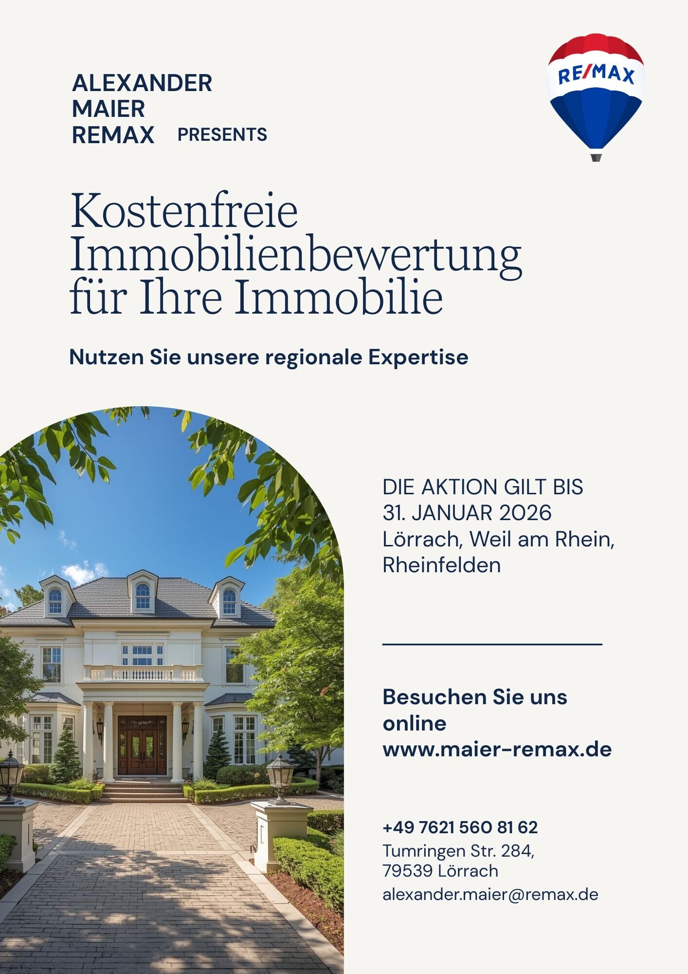 Flyer - Kostenfreie Immobilienbewertung  für Ihre Immobilie   (1)