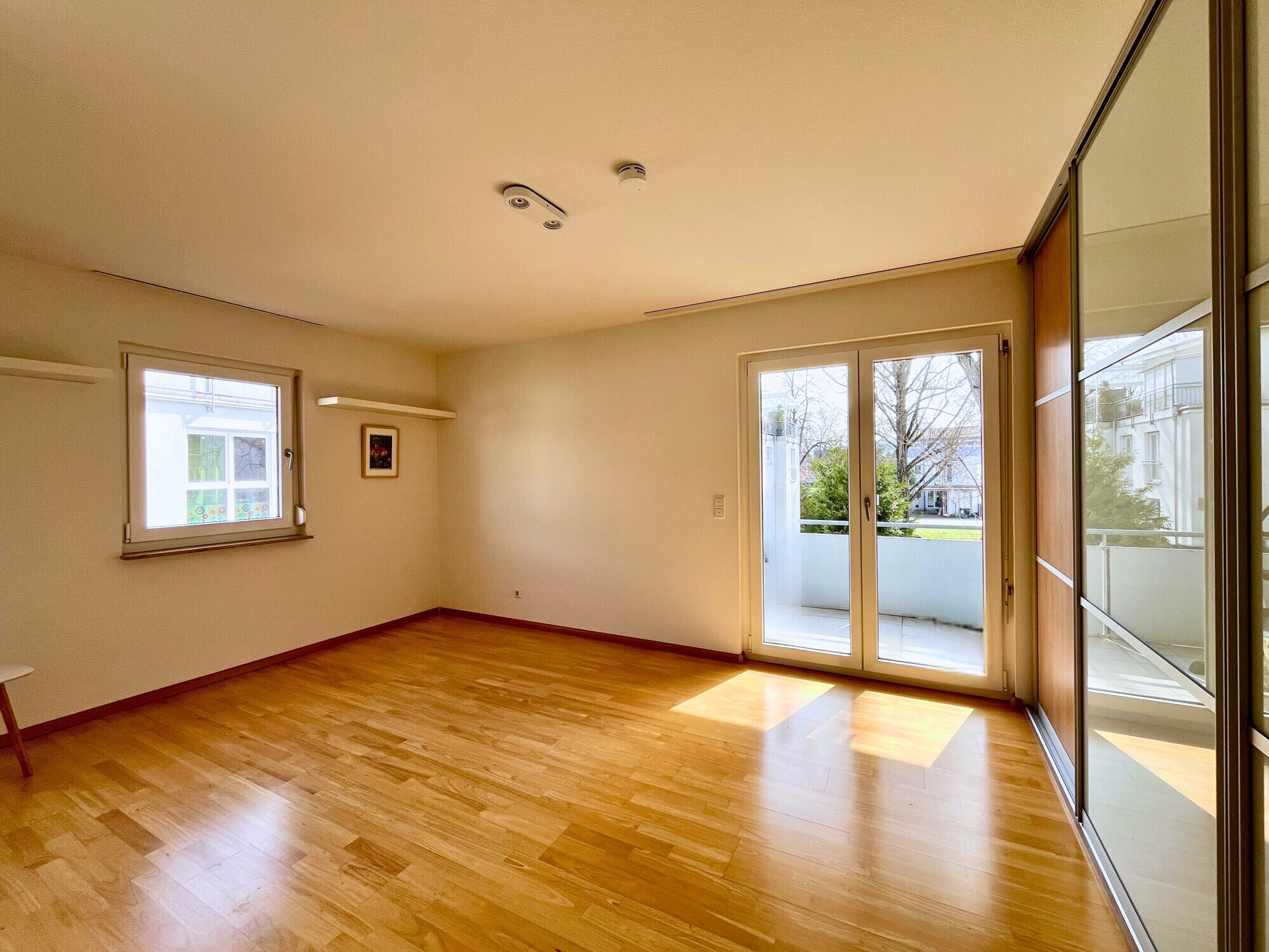 Schlafzimmer mit Balkon