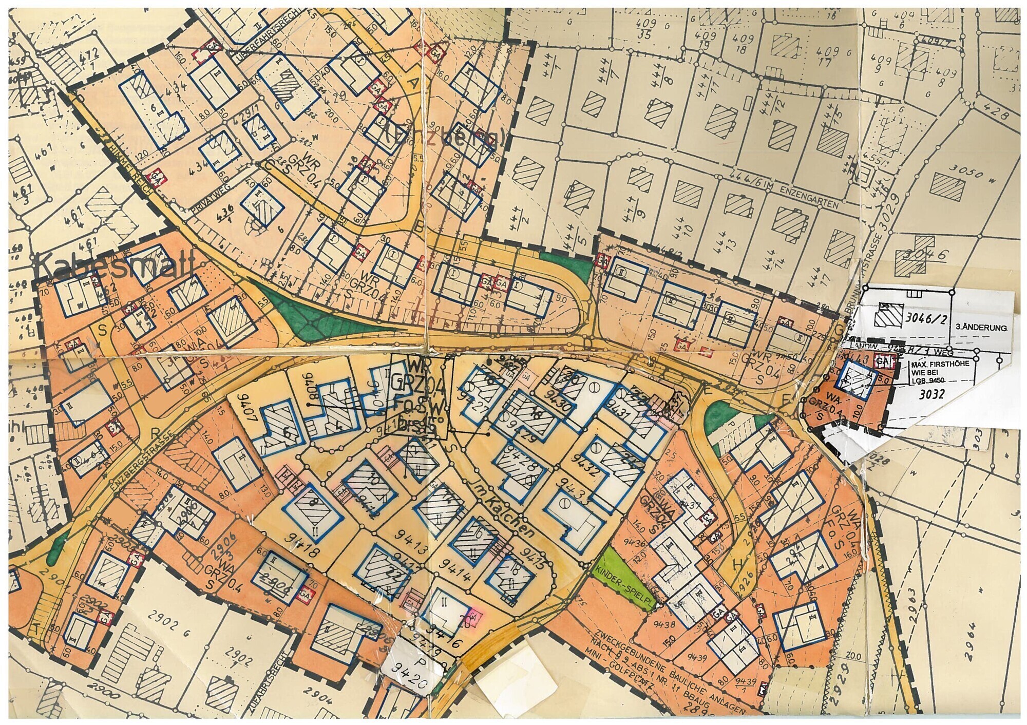 Ausschnitt_Bebauungsplan_Enzbergstraße 1, 79379 Müllheim