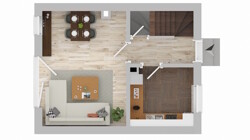 Grundriss EG möbliert