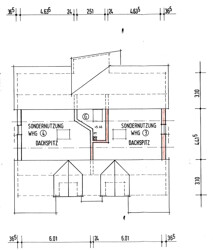 Grundriss Dachspitz Sondernutzungsrecht
