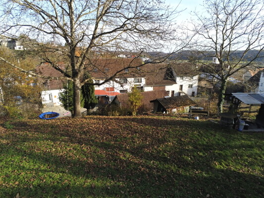 Aussicht vom Grundstück