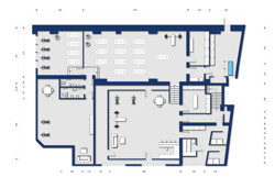 Gebäude-Bauplan-Obergeschoss