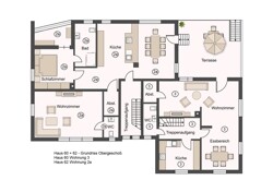 Haus 60 + 62 - Grundriss OG