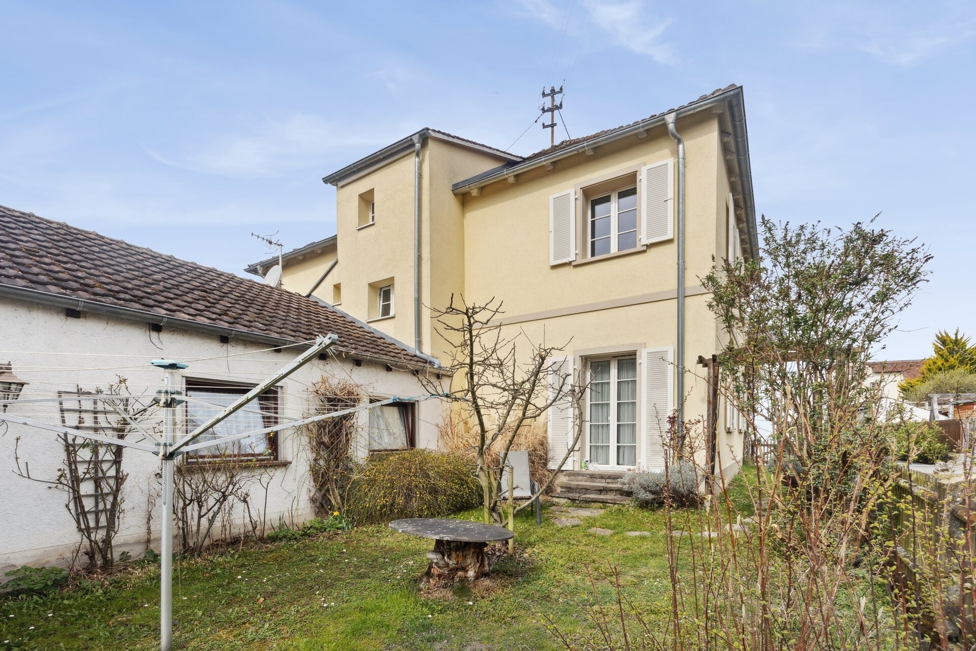 Ansicht Rückseite Anbau/Vorderhaus